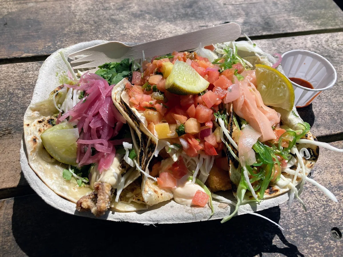 Fish and Tuna Taco, Tacofino Tofino (Original Truck)