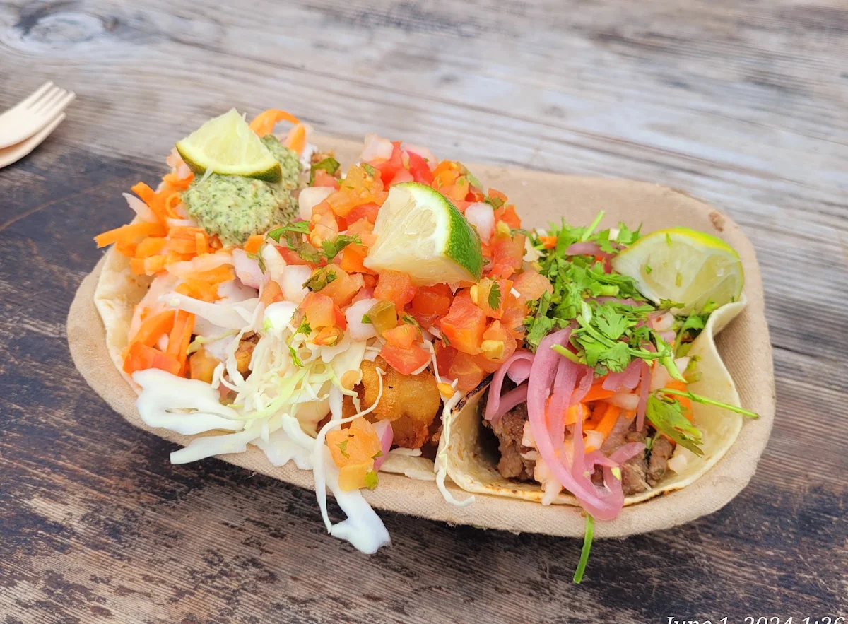 Fish Taco and Tuna Taco, Tacofino Tofino (Original Truck)