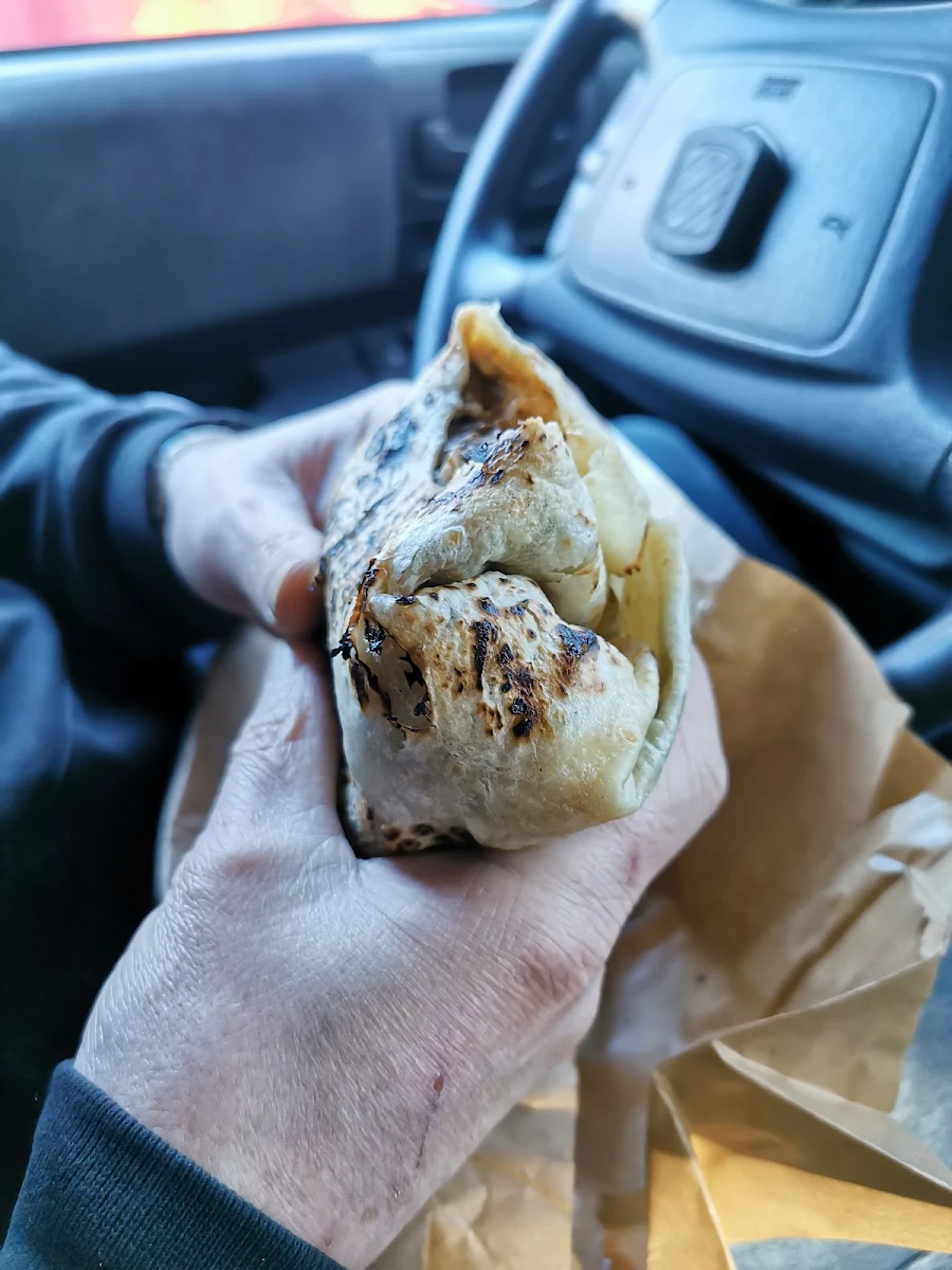 Grilled Chicken Burrito, Tacofino Tofino (Original Truck)