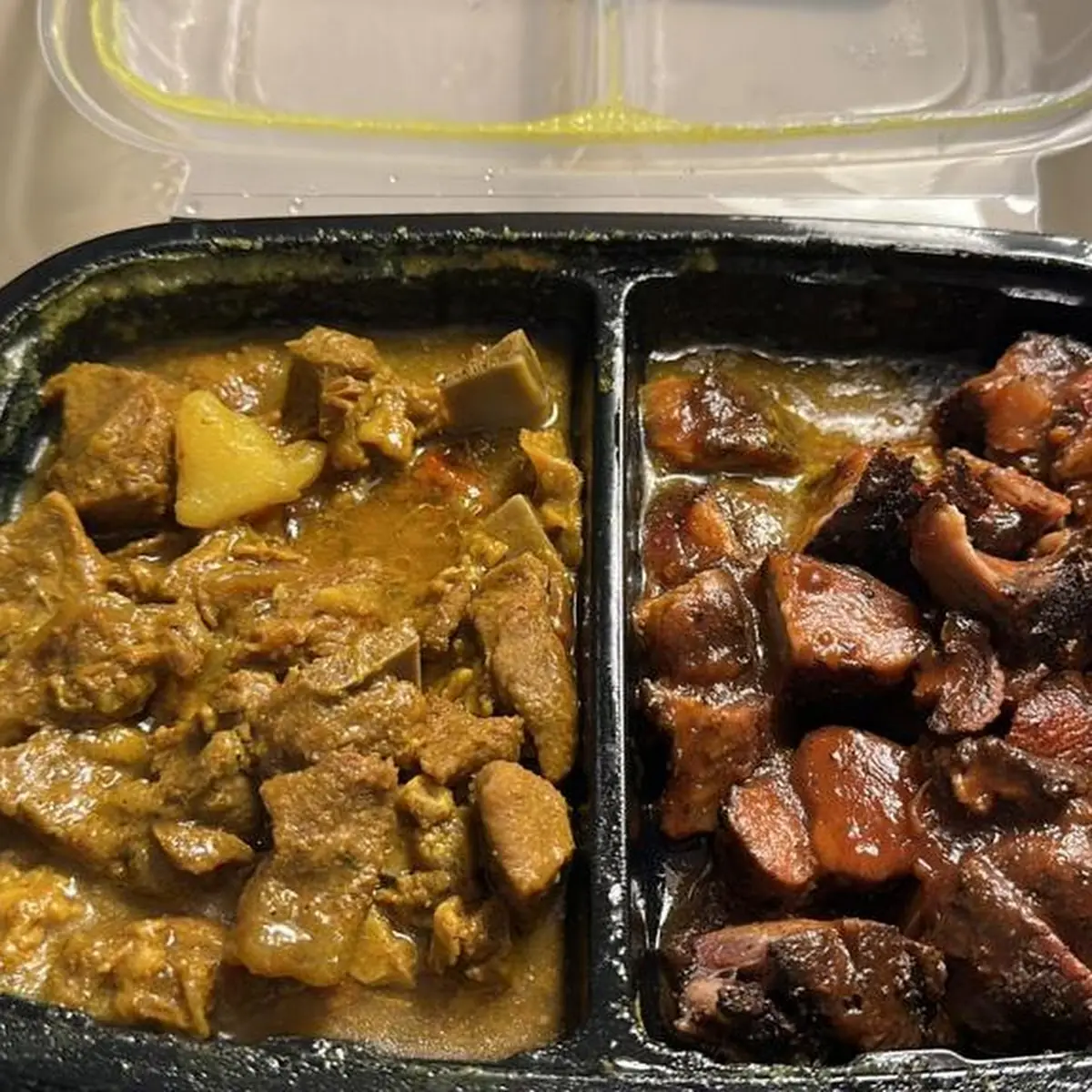 Curry Goat Jerk Pork