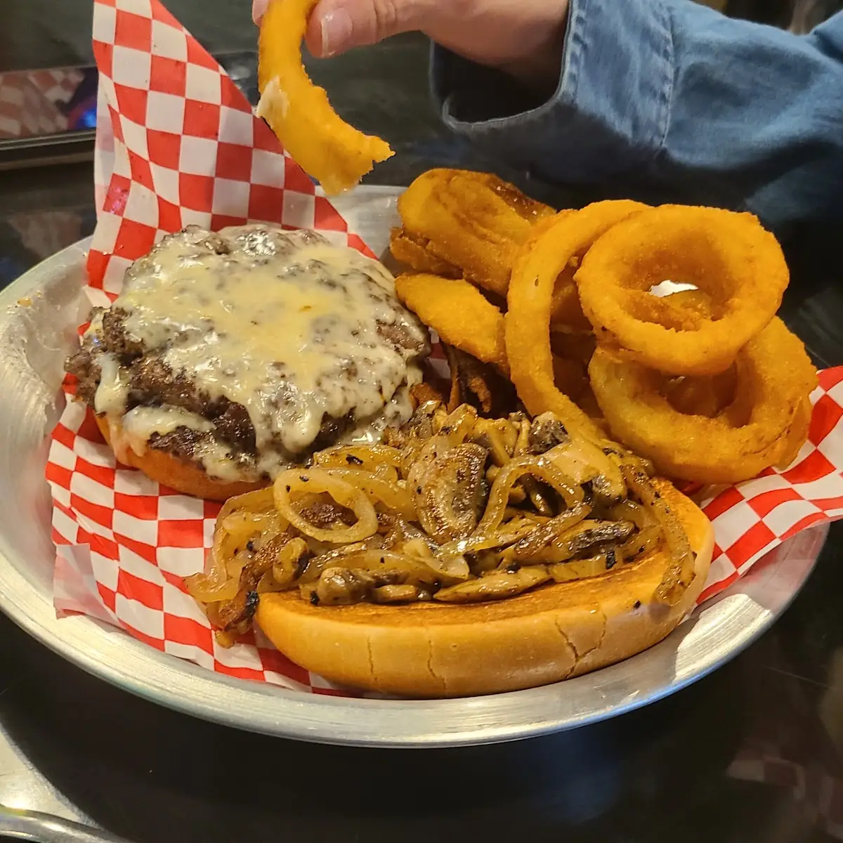 Mushroom Swiss Burger