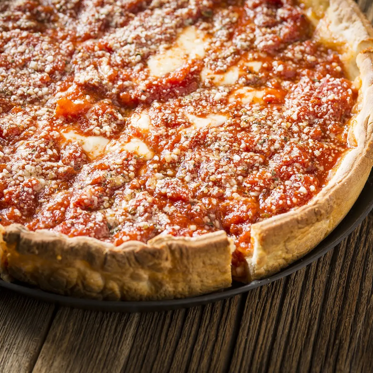 Chicago-Style Deep Dish Pizza