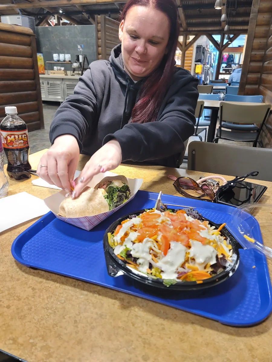 Buffalo Chicken Wrap-Salad
