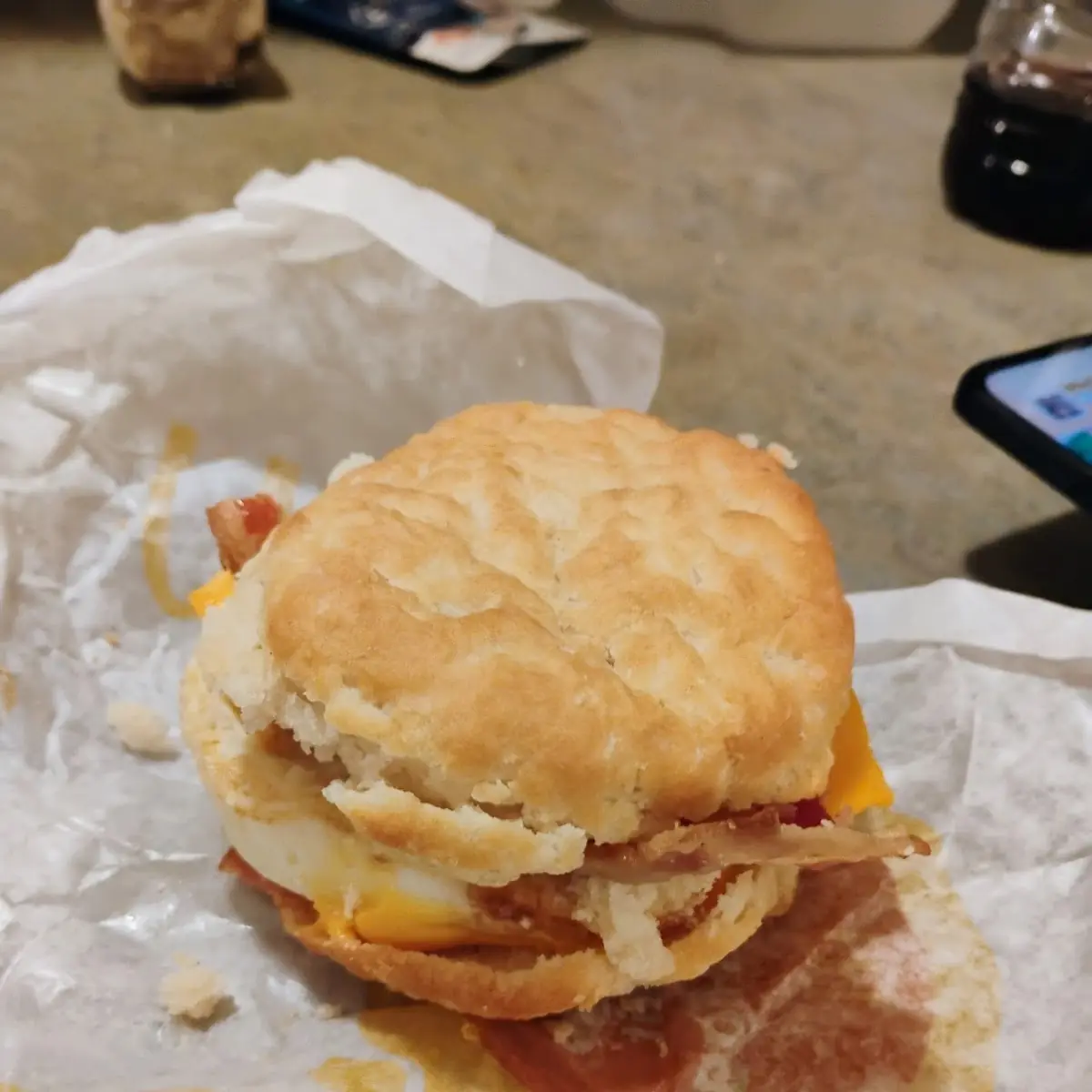 Bacon Egg & Cheese Biscuit