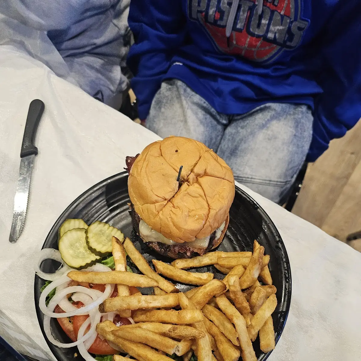 Bacon Cheeseburger with Fries