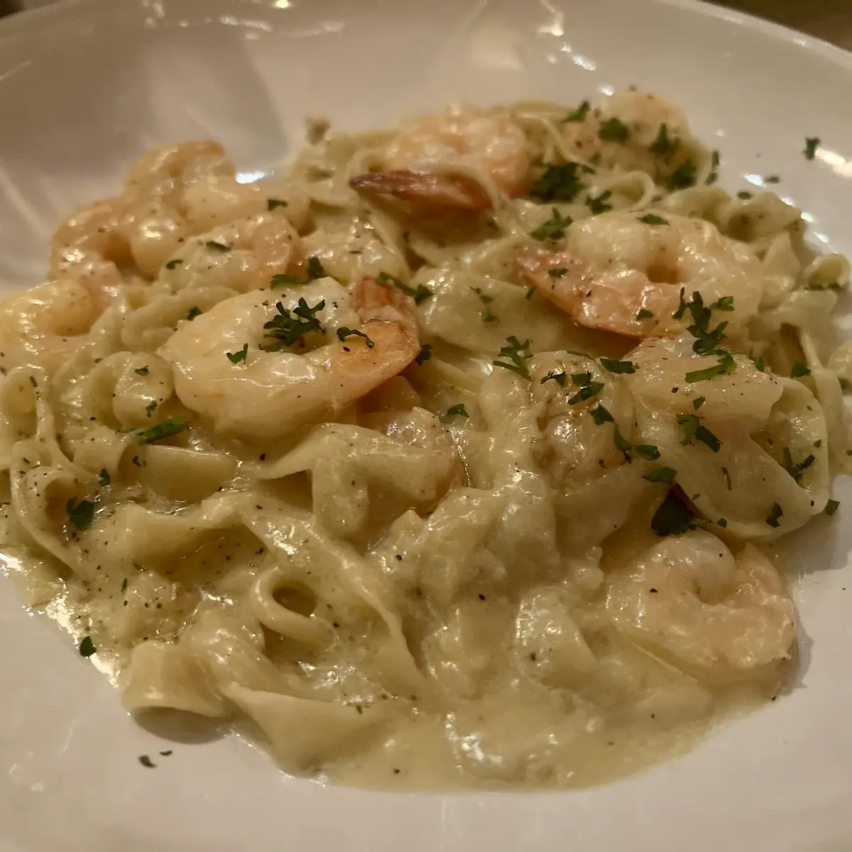 Scampi Shrimp Fettuccine Alfredo