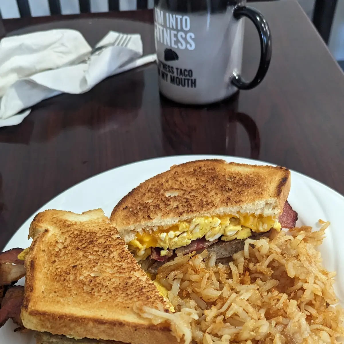Breakfast Grilled Cheese Sandwich