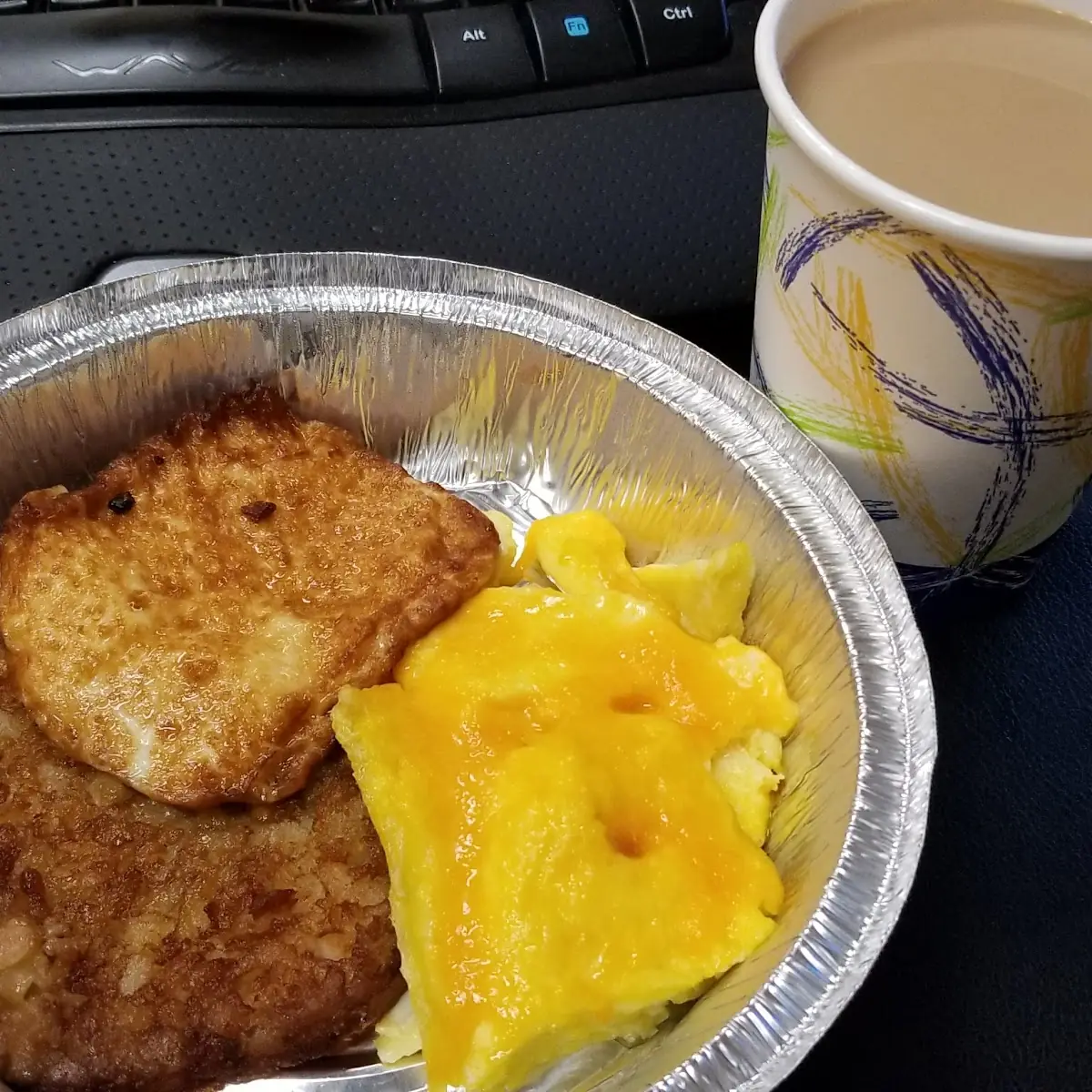 Eggs with Cheese Hash Brown