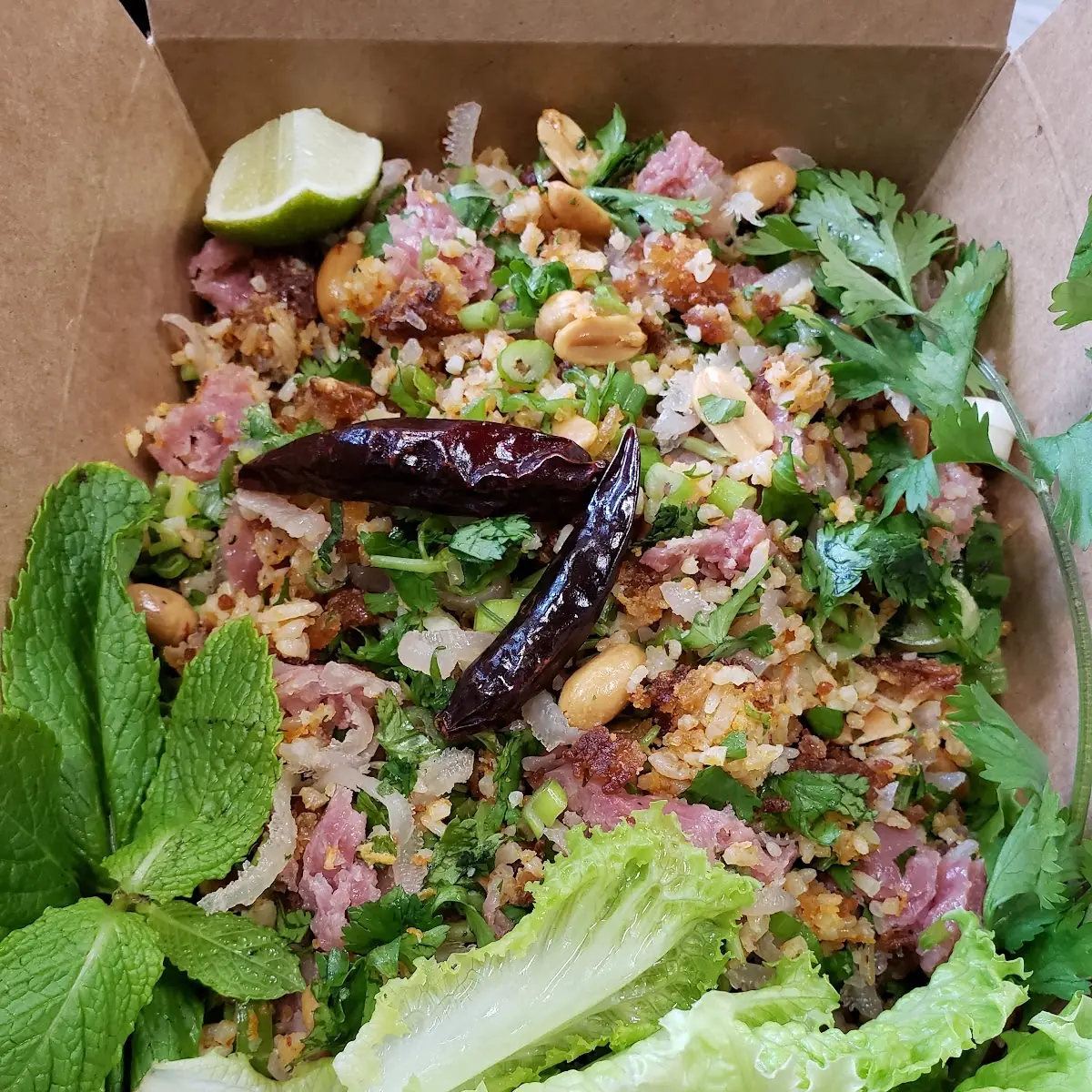 Nam Kao Lao Crispy Rice