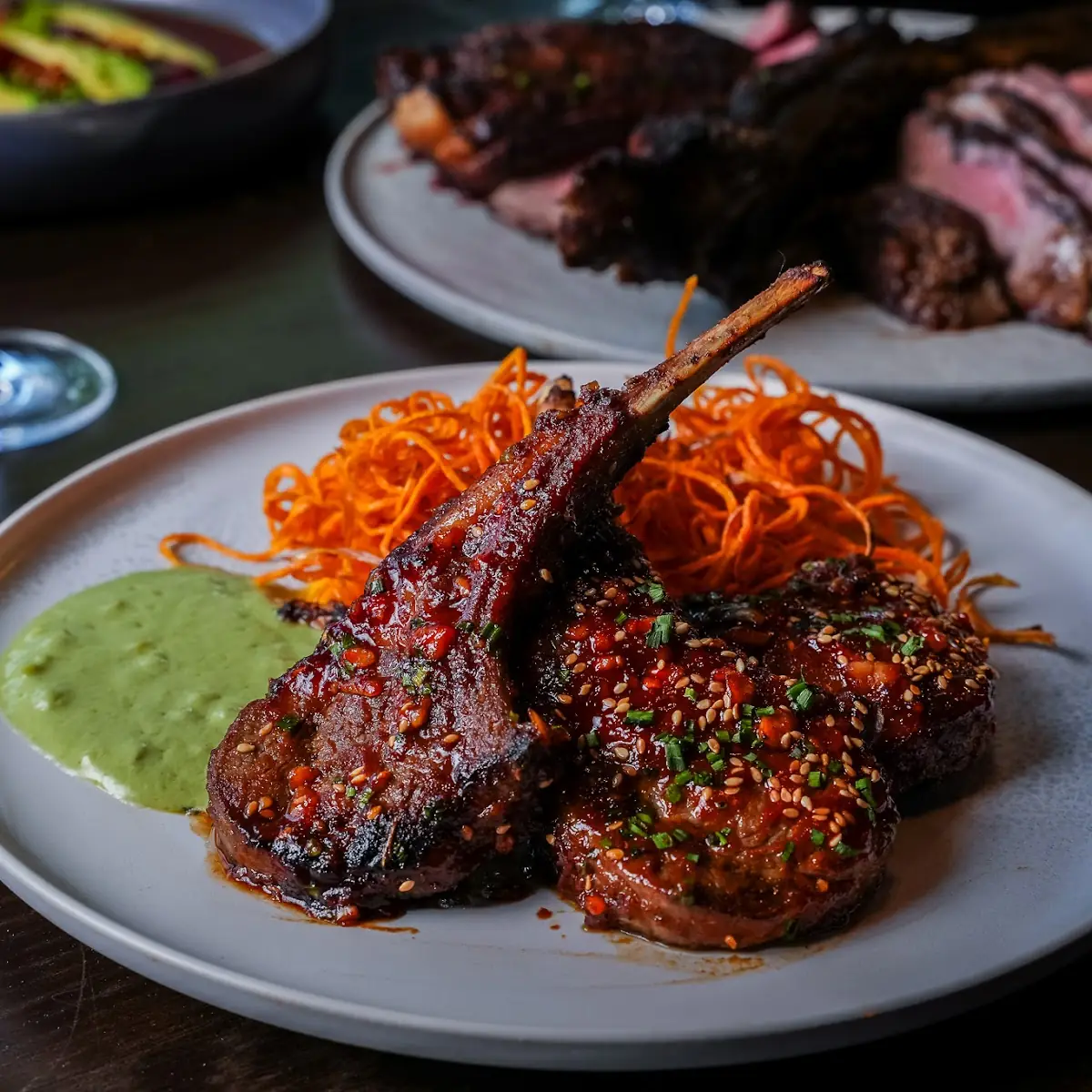 Gochujang Glazed Lamb Chops