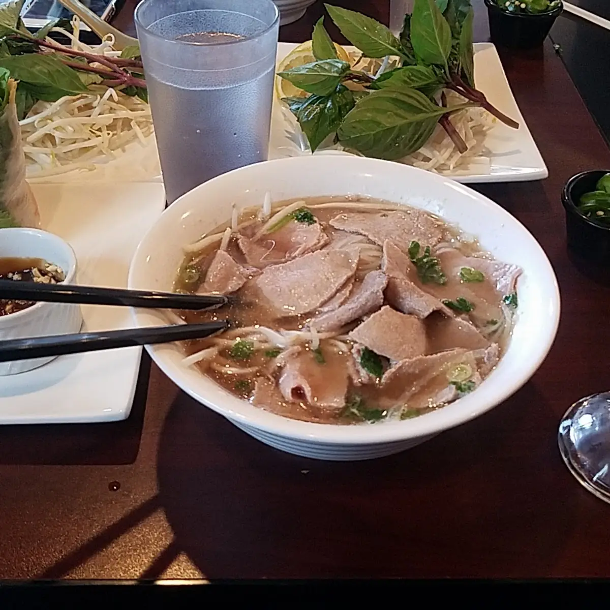 15 w Extra Meat Thai Iced Tea A4 Fresh Spring Roll