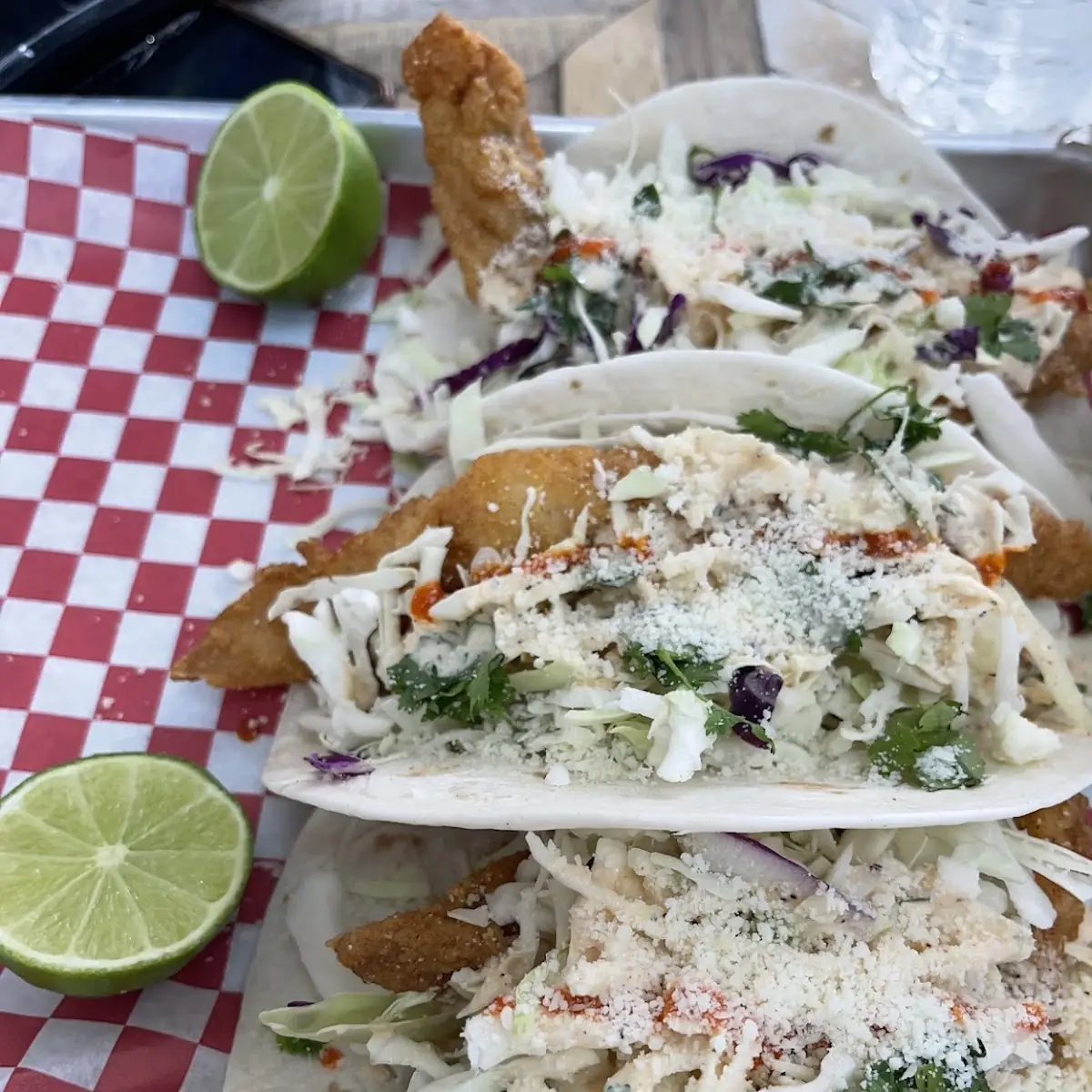 Fish Tacos w Fries