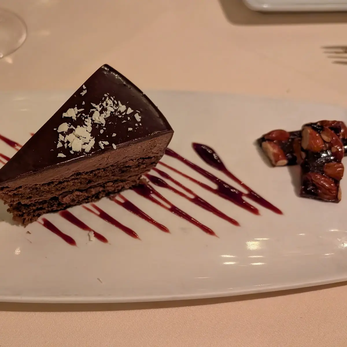Layered Chocolate Cake with Berries