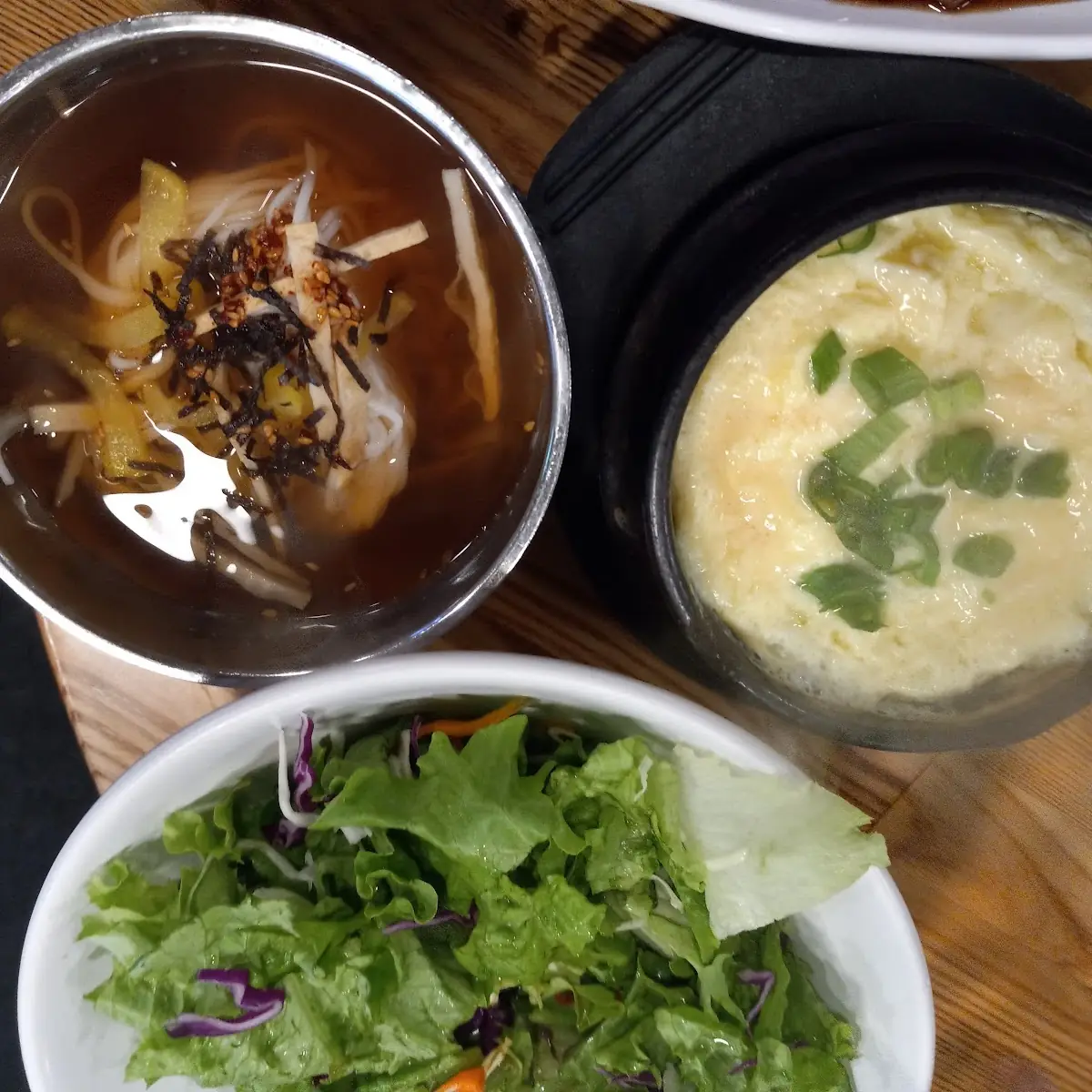 Anchovy Noodle Soup Steamed Egg