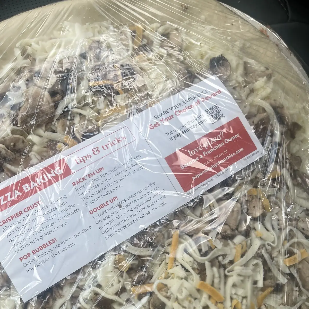 Mushrooms Cheese Pizza