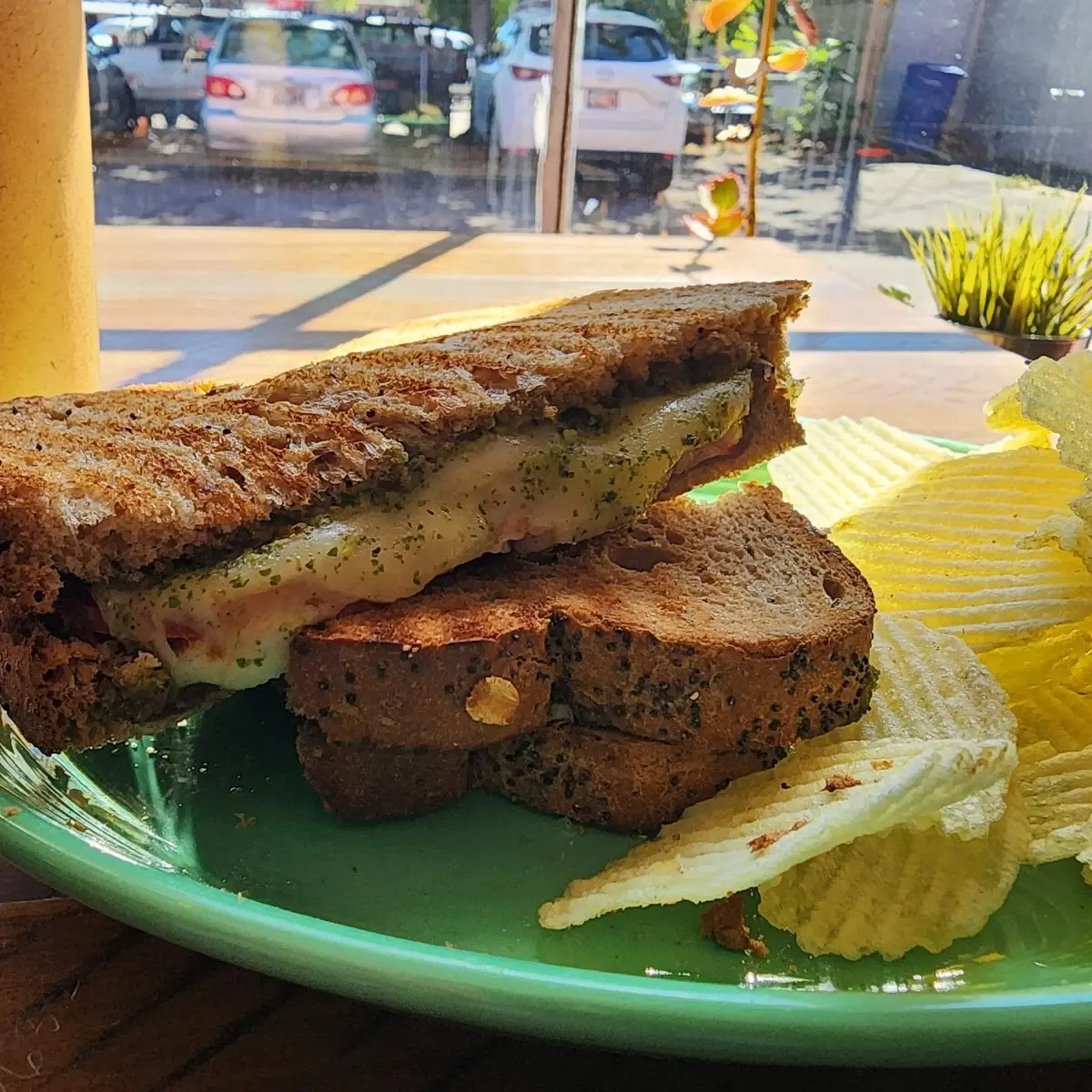 Pesto Grilled Cheese