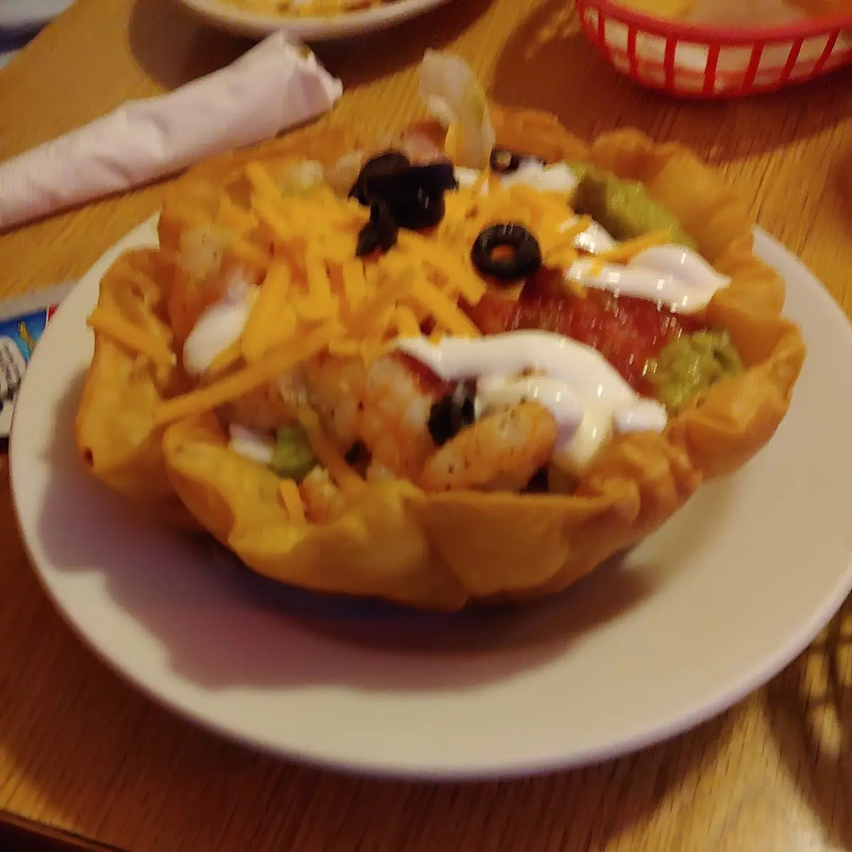 Taco Salad with Shrimp