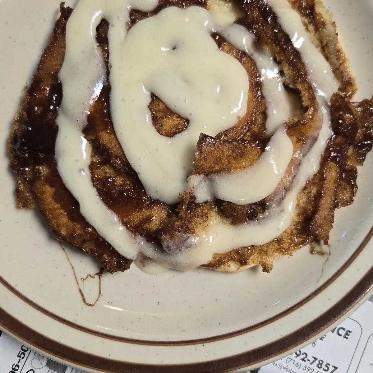 Cinnamon Bun Dollar Pancakes