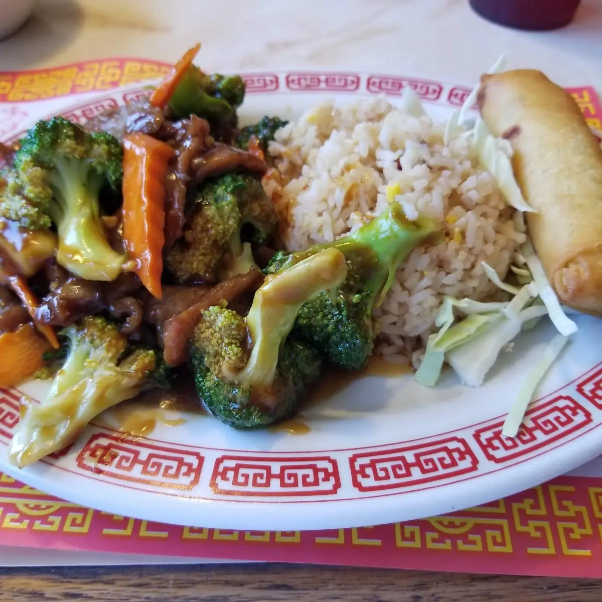 Sweet & Sour Chicken Fried Rice & Egg Roll