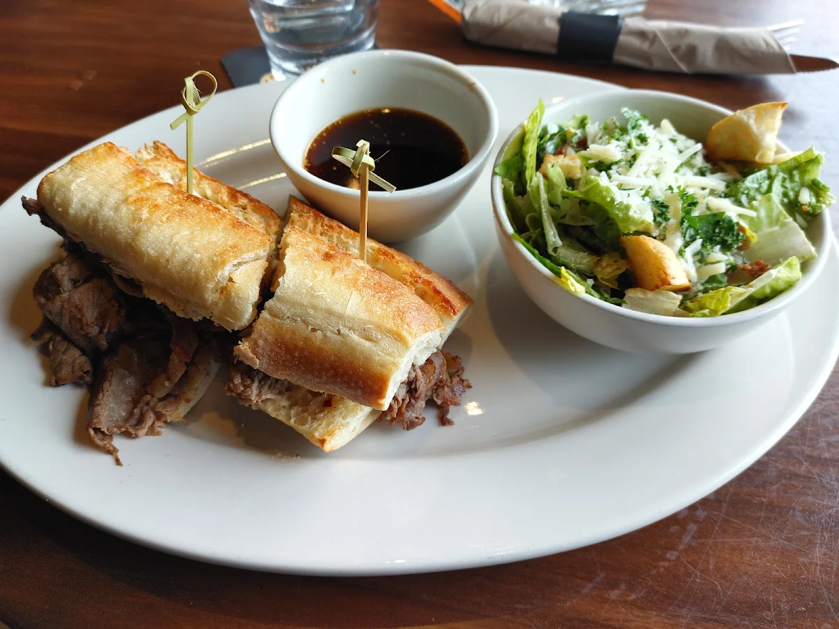 French Dip and Ceasar Salad