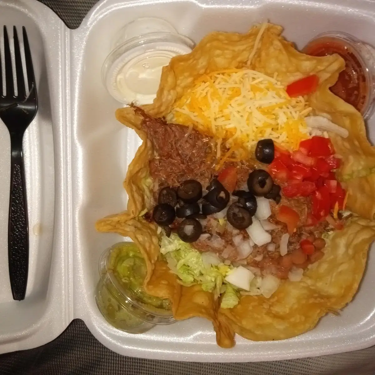 Shredded Beef Taco Salad