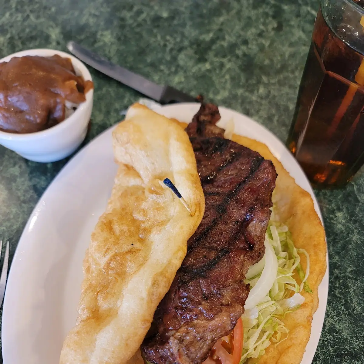 Sirloin Steak with Frybread