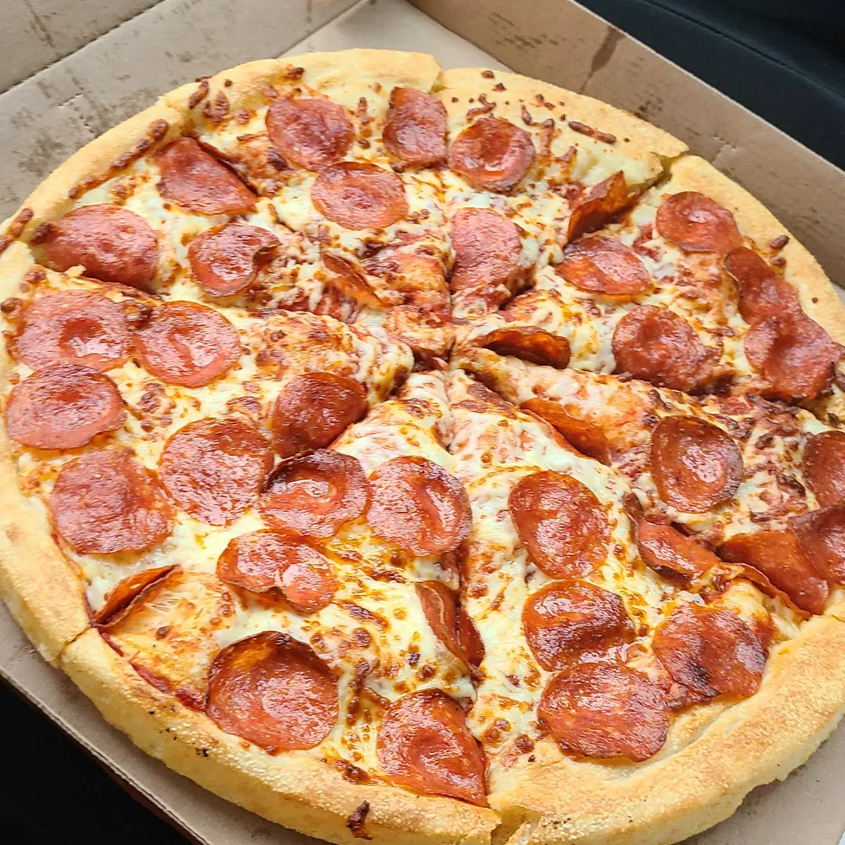 Cheese Stuffed Crust Pretzel Pepperoni Pizza with Cheese Sauce