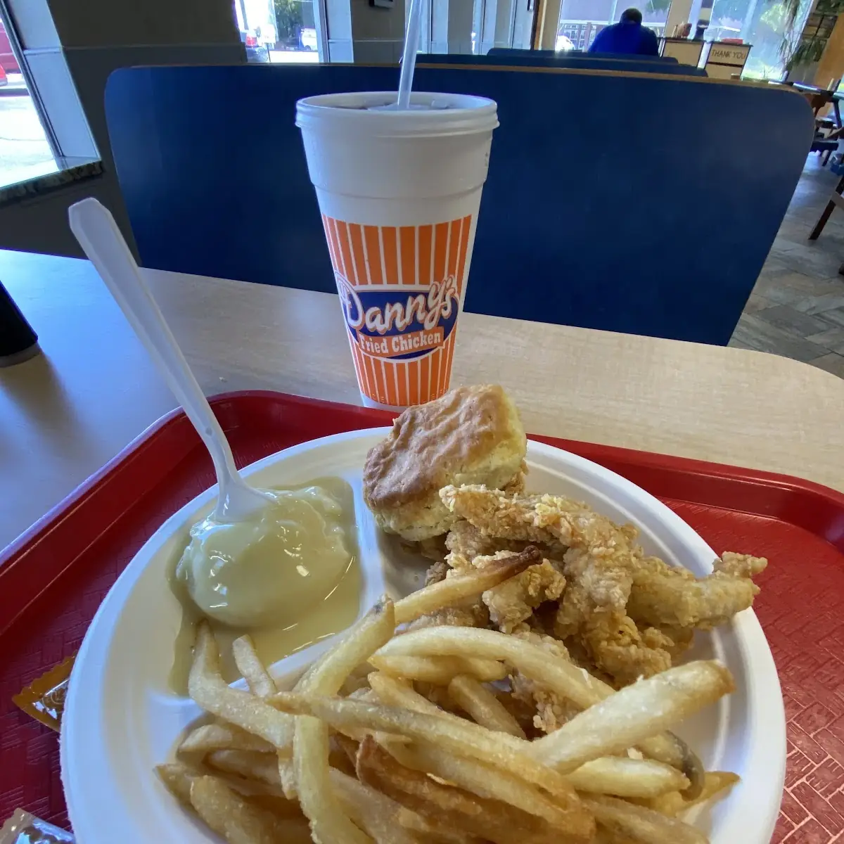 Chicken Finger Dinner with Fries and Mashed Potatoes