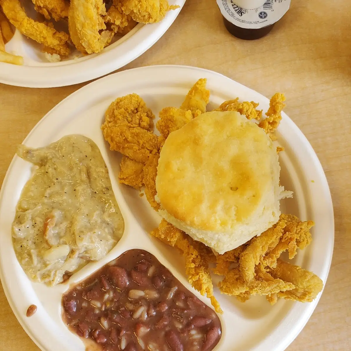 Tender Dinner with Red Beans and Rice Chicken and Dumplings