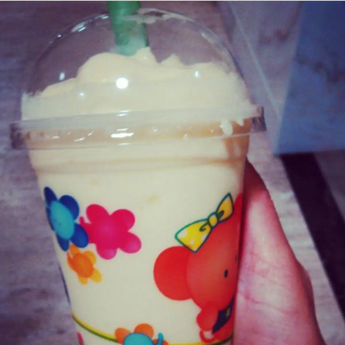 Peach Green Tea Milk Tea