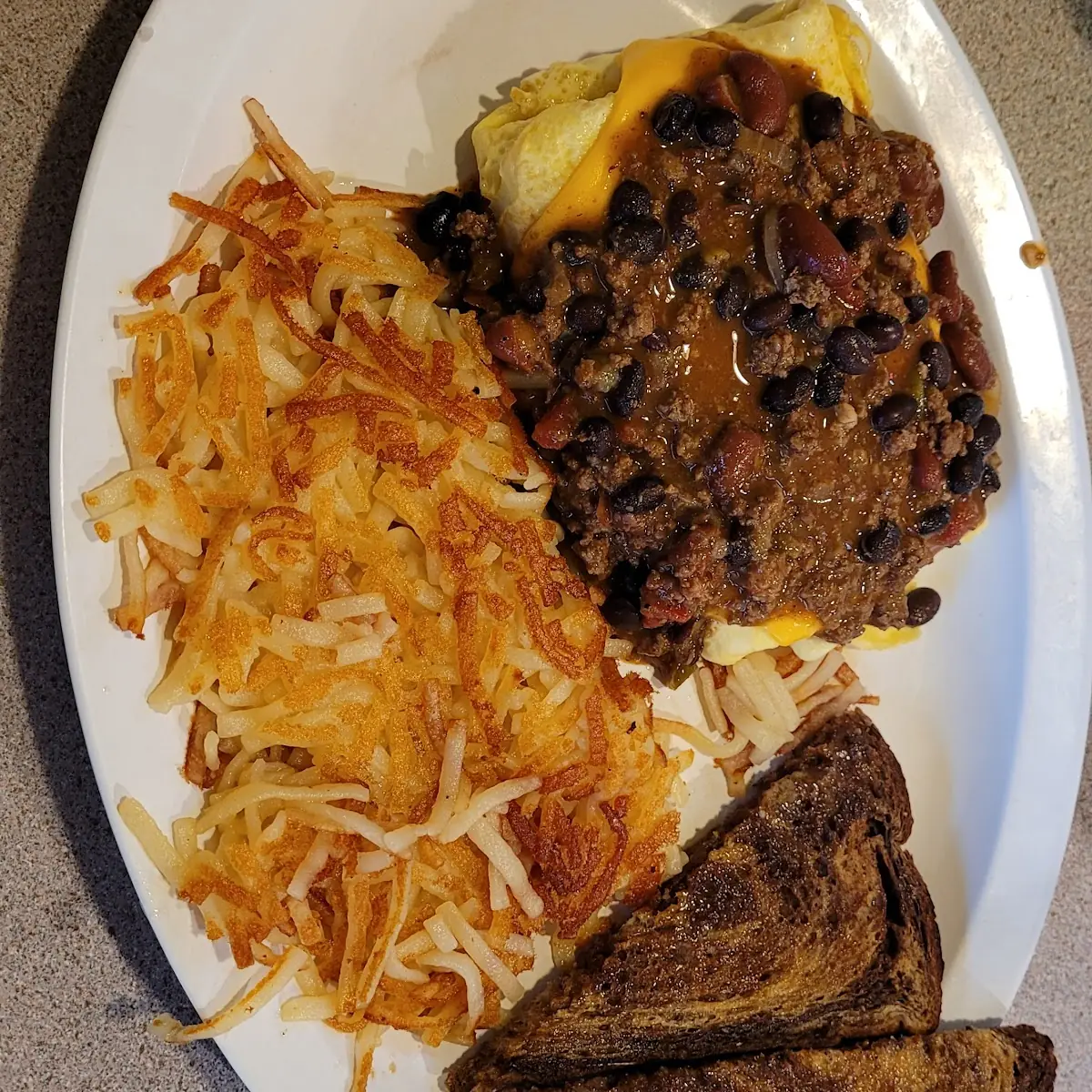 Chili & Cheese Omelet