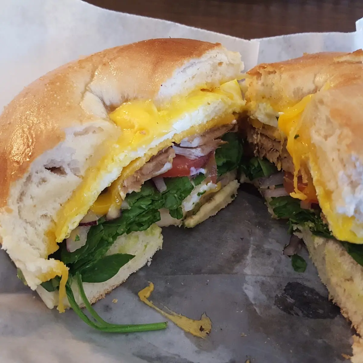 Great Veggie Breakfast Sandwich