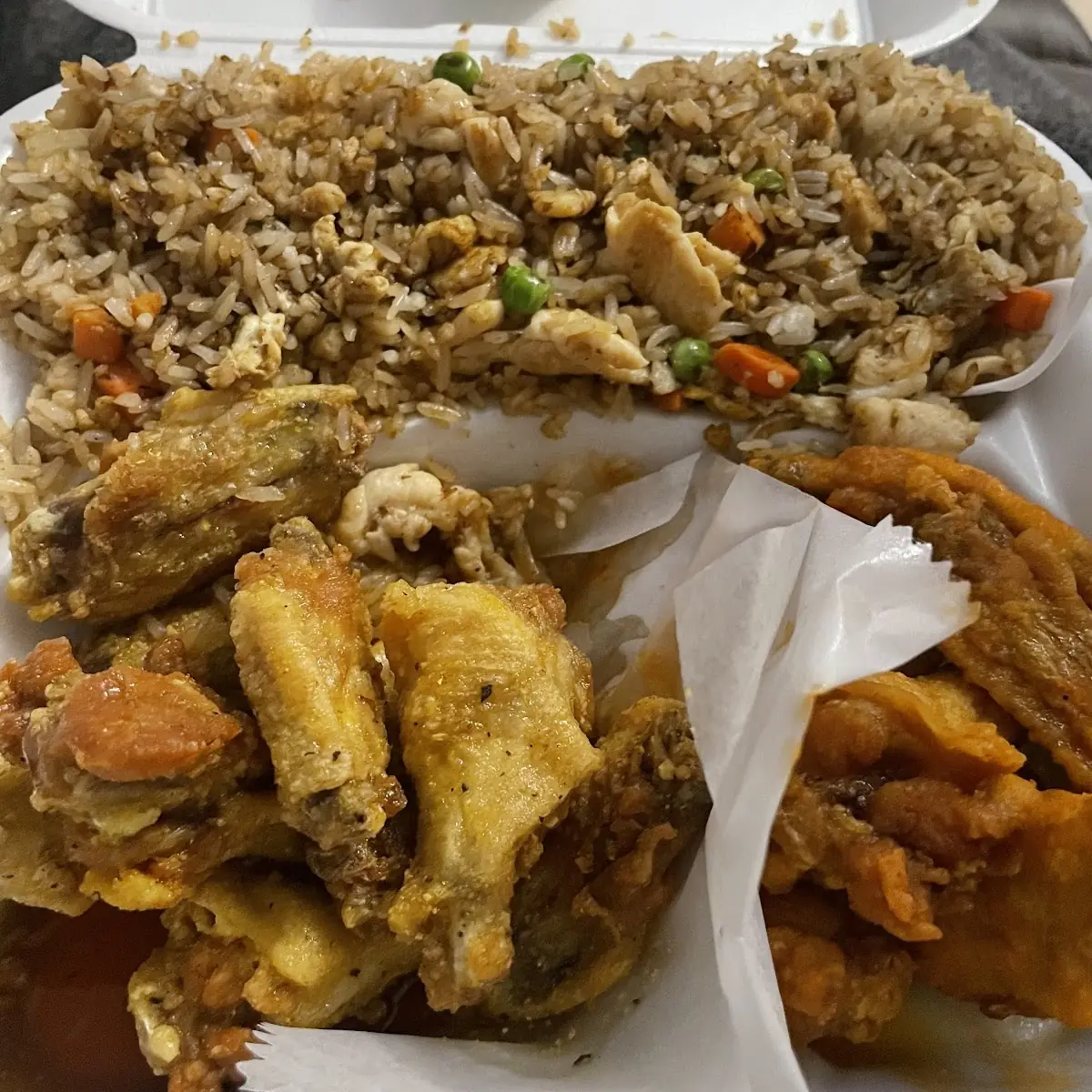 Chicken Gyro Wrap  Combo  with 6 Wings
