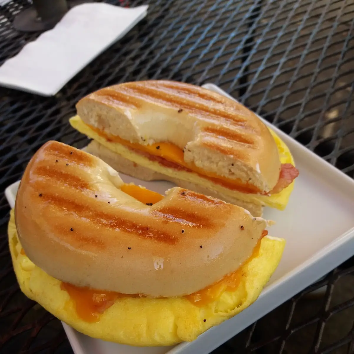 Fancy Grilled Cheese Bagel V