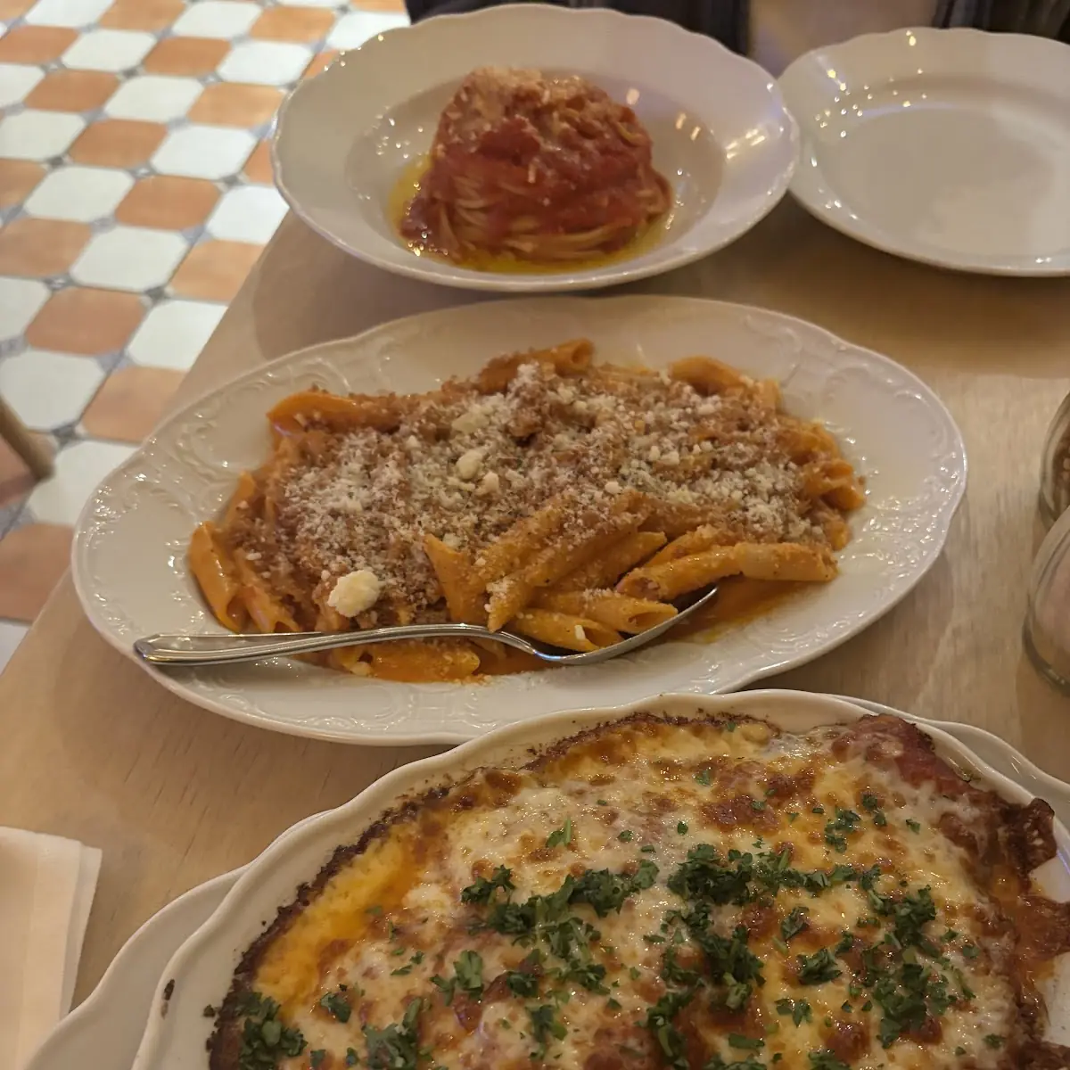 Eggplant Parm with Spaghetti