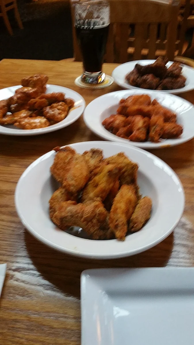 Blue Moon and Dry Pepper Chicken Wings, The Monkey Tree Pub