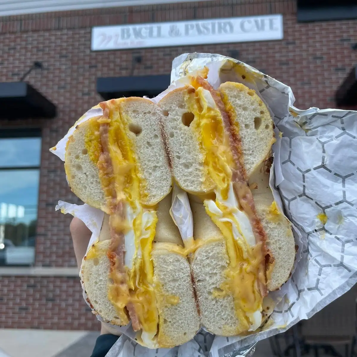 Pork Roll Egg and Cheese Bagel