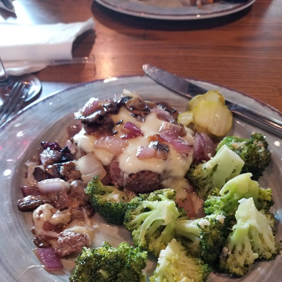 Mushroom Swiss Burger