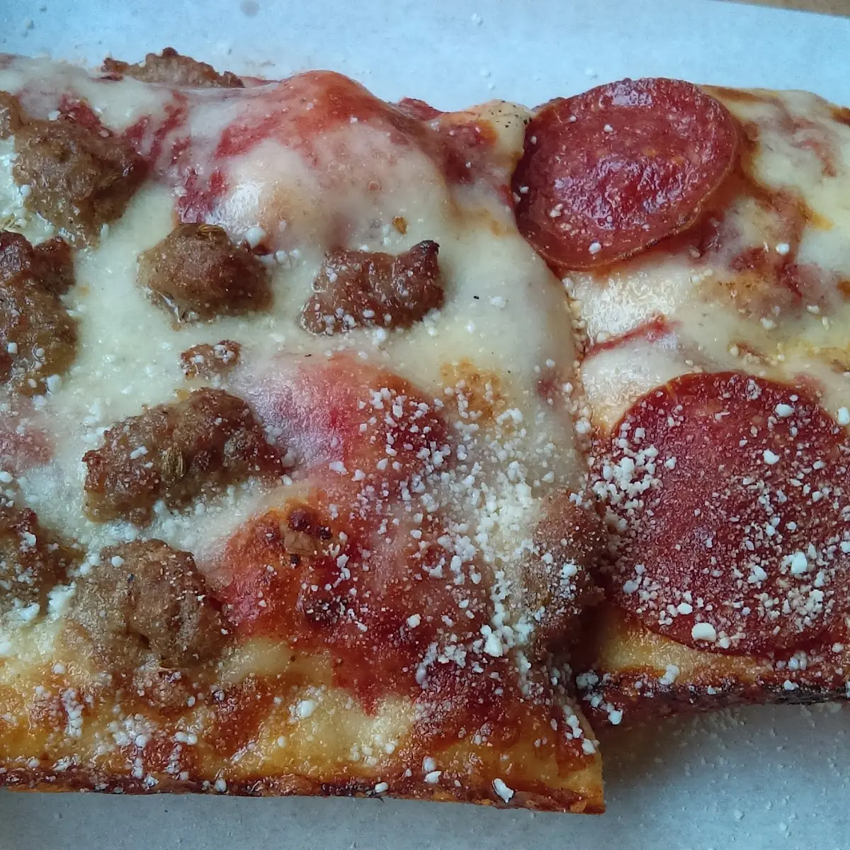Sausage and Pepperoni Pizza