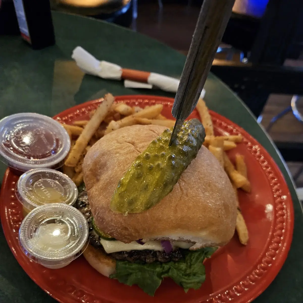Burger and Fries