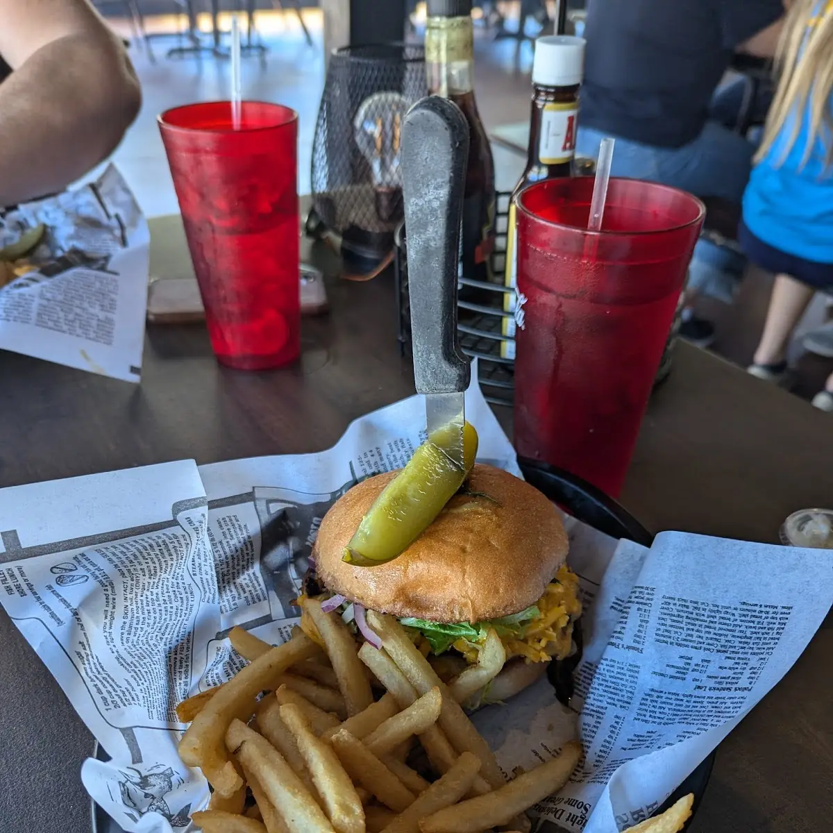 Green Chili Burger