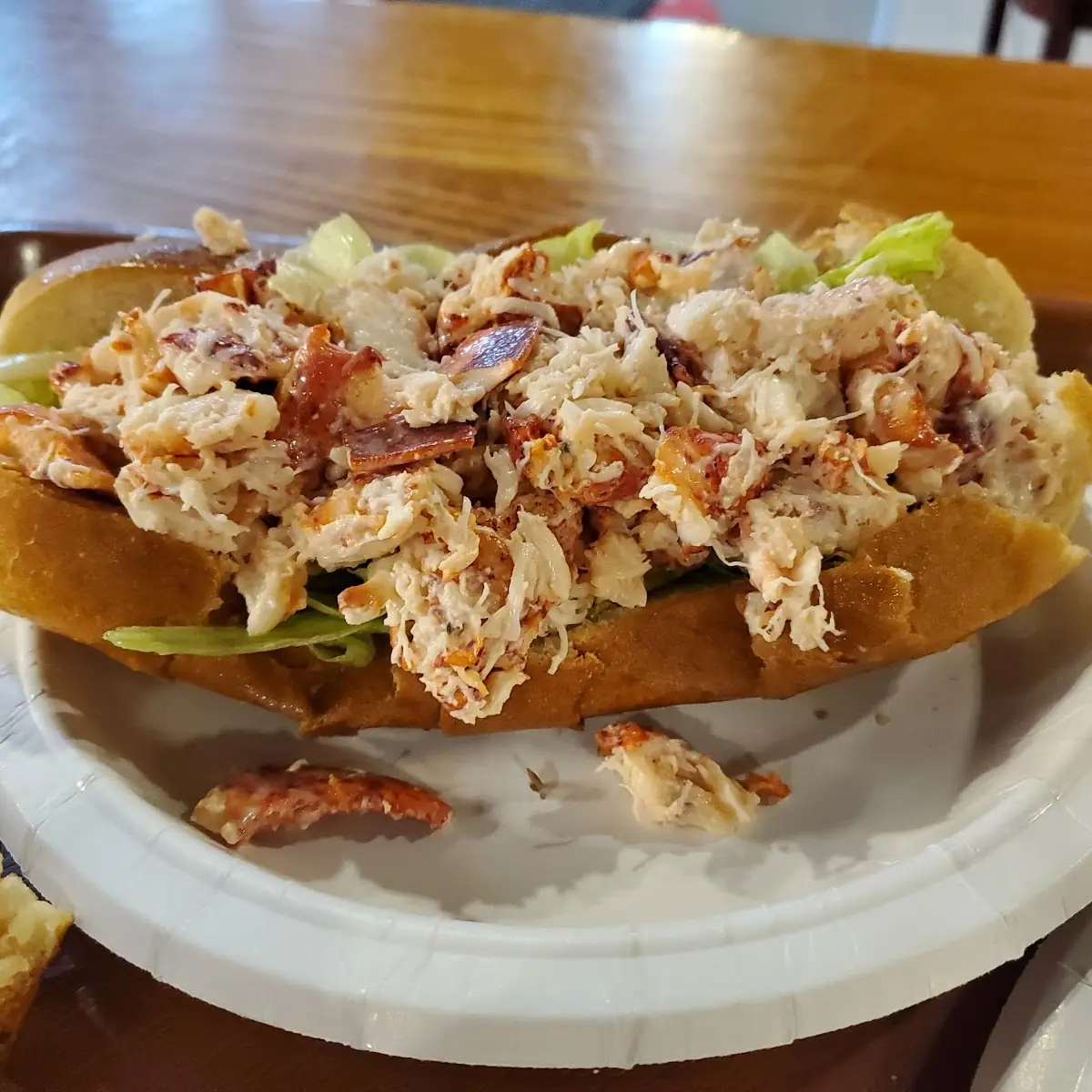 Lobster Roll with Cole Slaw