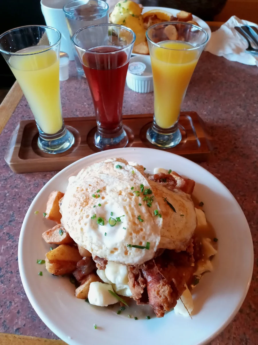 Buttermilk Chicken Breakfast Poutine, Claudine's Eatery