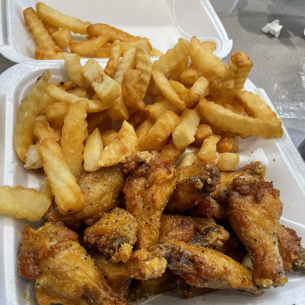 5 Garlic Parmesan and 5 Ranch Wing