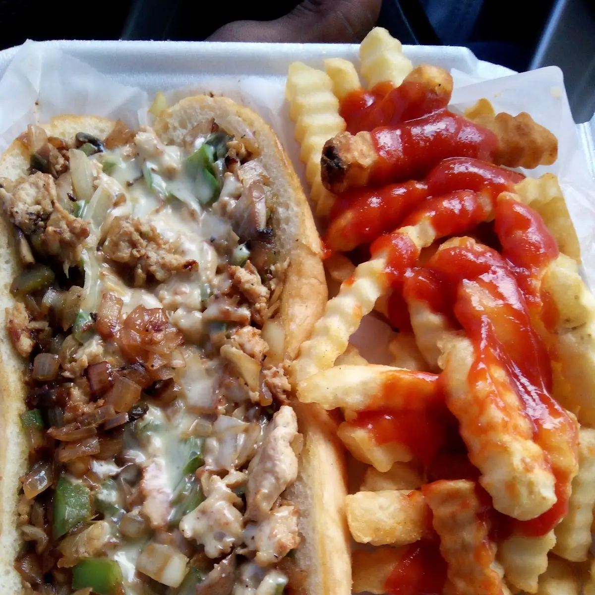 Chicken Philly Cheese Sandwich
