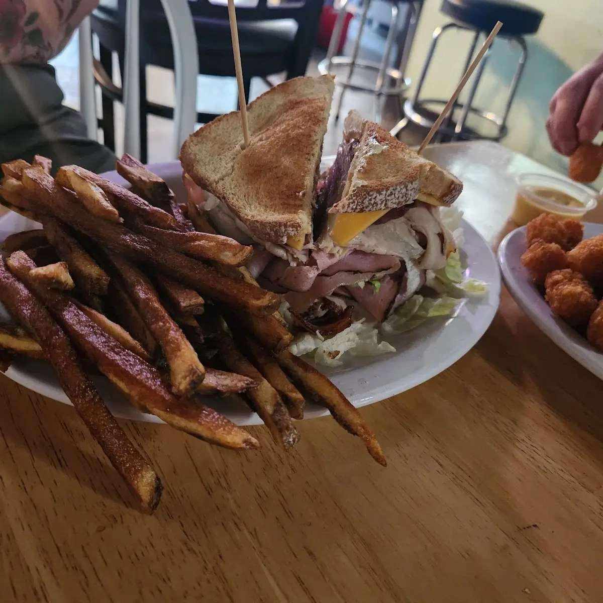 Club Sandwich Either Tots