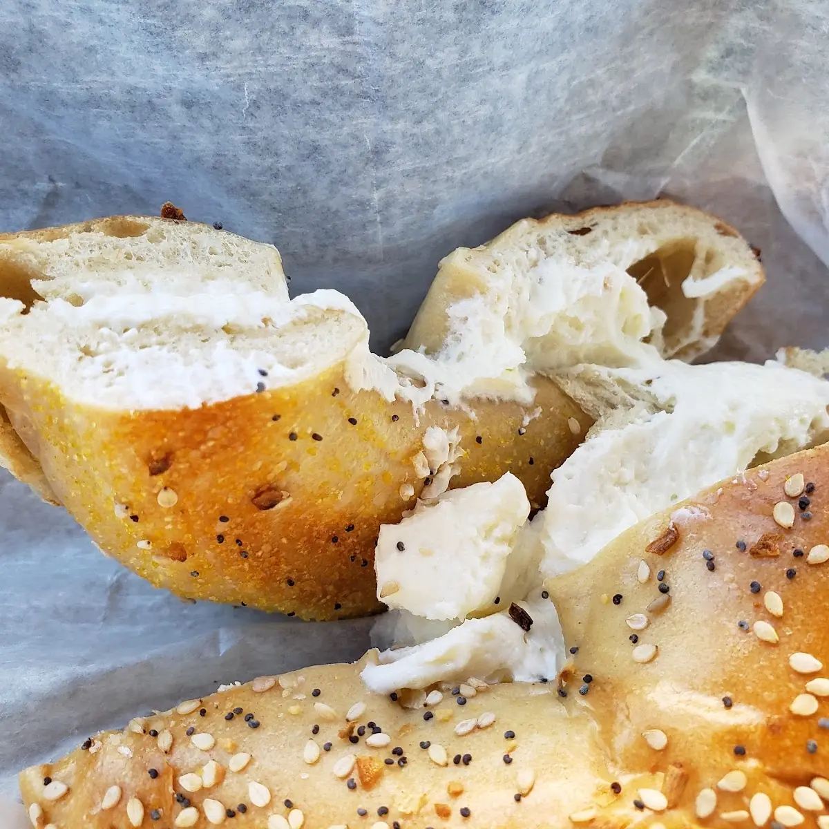 Everything Bagel with Cream Cheese