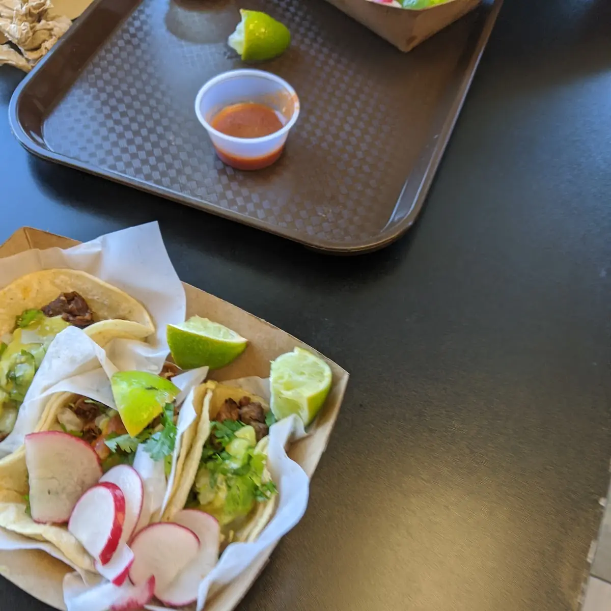 Adobada and Carne Asada Taco