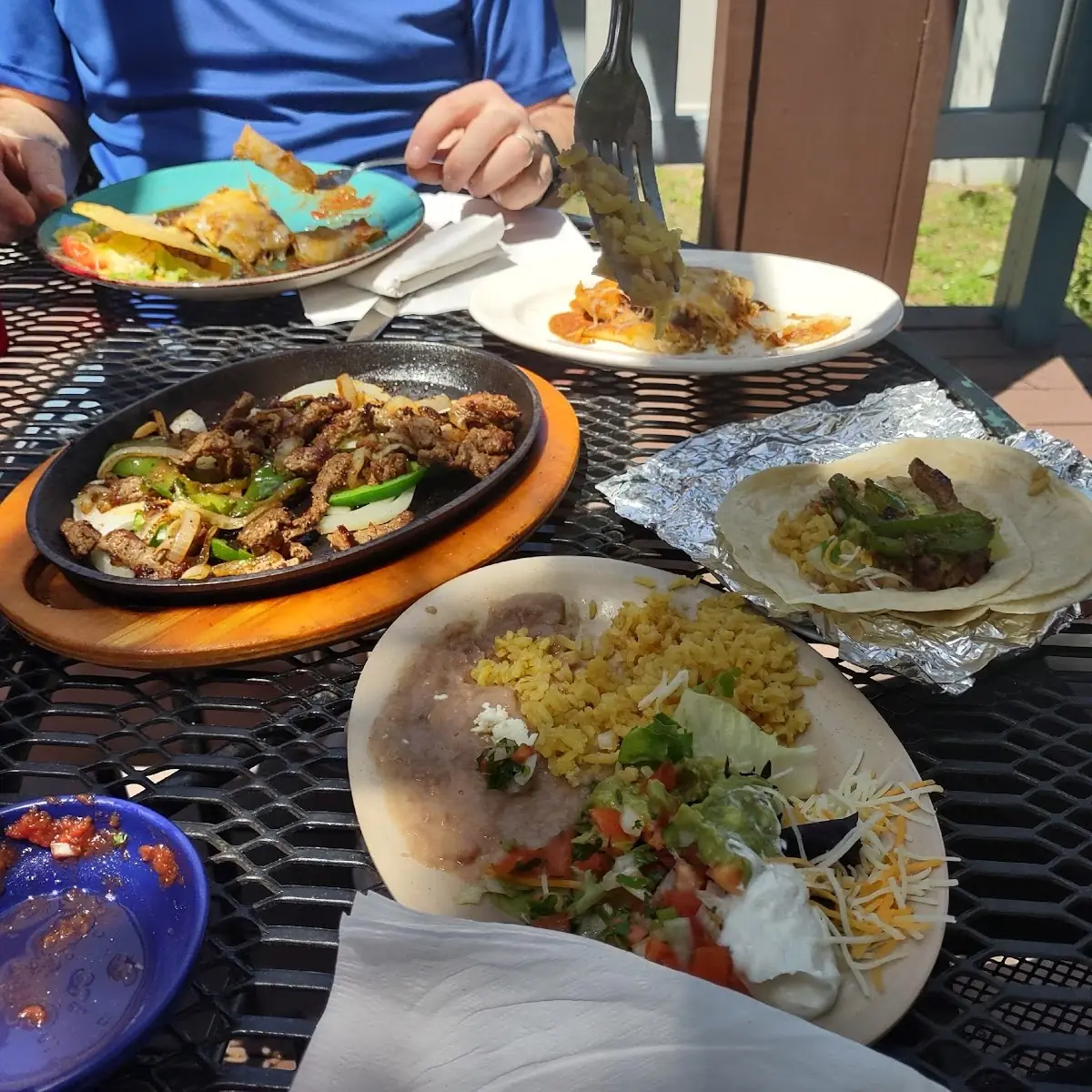 Steak Fajitas Beef Burrito