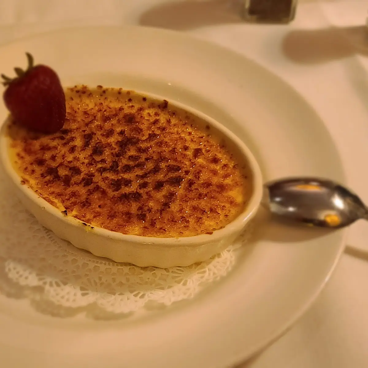 Classic Crème Brûlée with Seasonal Berries